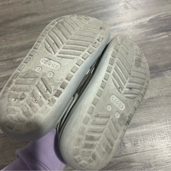 Crocs Platform Silver Glitter Cutie Crush Clogs - Picture 6 of 7